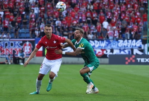 Wisła Kraków przegrywa z SK Rapid Wiedeń 1-2 w el.Ligi Europy